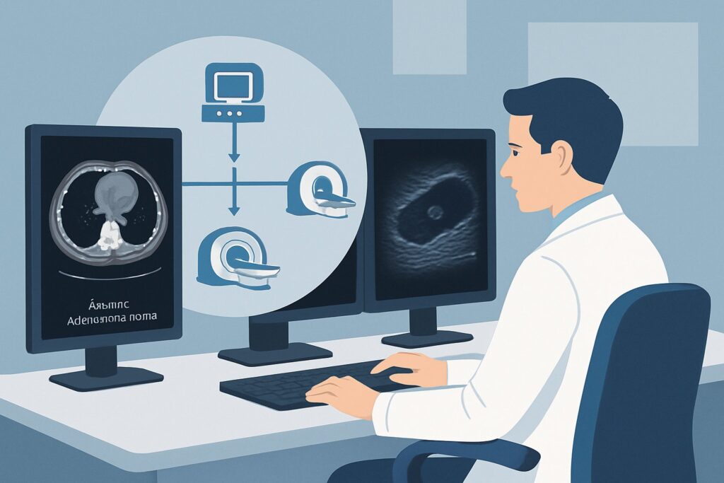 Which Imaging Study Is Best for Staging Newly Diagnosed Gastric Adenocarcinoma?