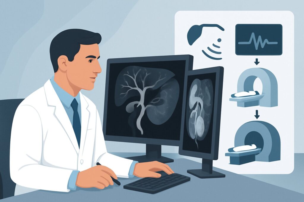 Which Imaging Study Is Best for Suspected Biliary Complications After Liver Transplant?