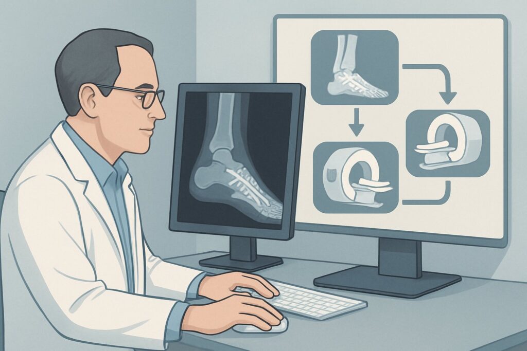 Which Imaging Study Is Best for Suspected Foot Osteomyelitis with Metal Hardware?