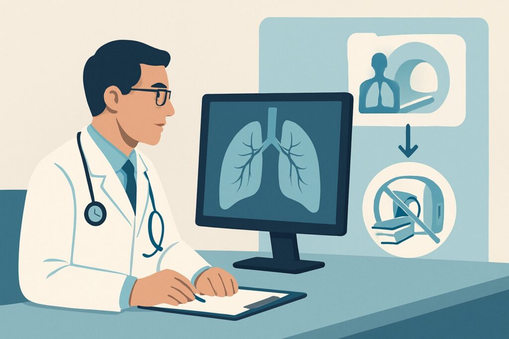 Why Is Imaging Not Recommended for Lung Cancer Screening in High-Risk Adults Under 50?