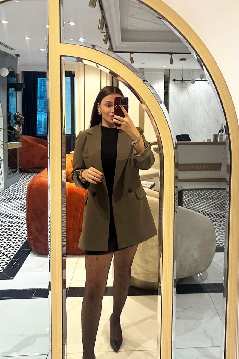 Second image of Gigi Yeşil Blazer Ceket