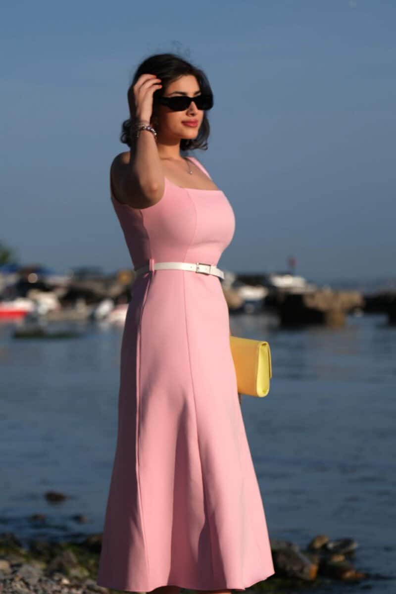 Second image of SUNSET PEMBE ELBİSE