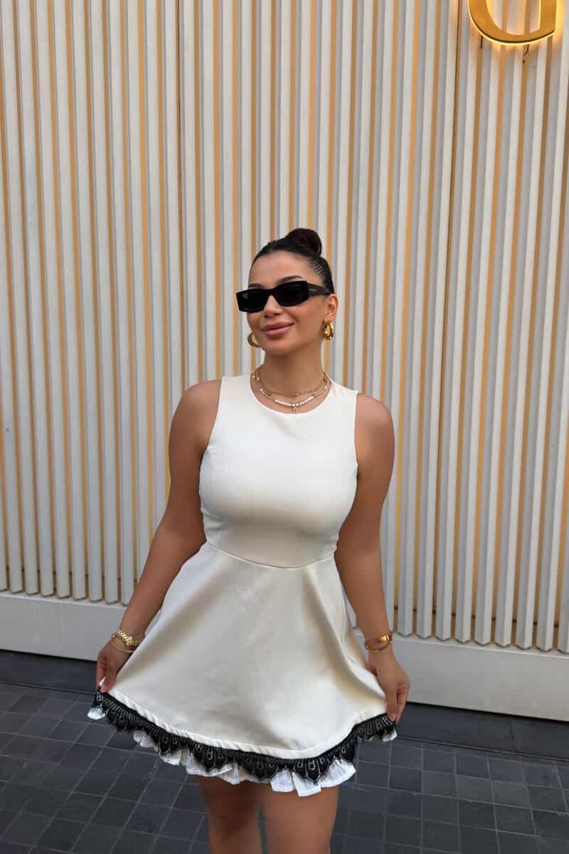 Monaco Beyaz Elbise