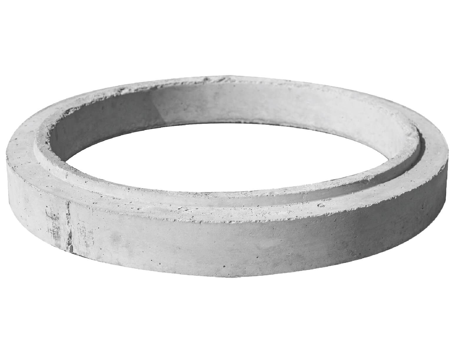 Round precast concrete manhole ring for sewer and drainage systems. Durable, high-quality precast concrete construction, ideal for infrastructure projects and civil engineering applications.