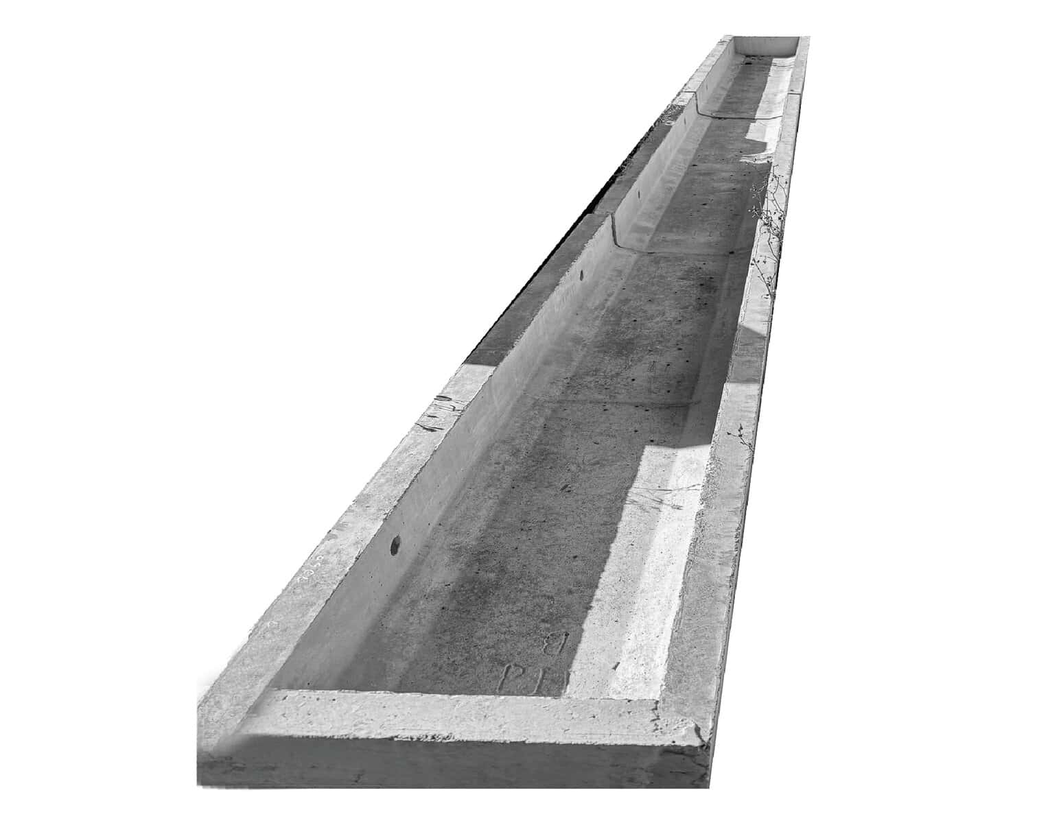 Precast concrete stormwater drainage channel for infrastructure projects.