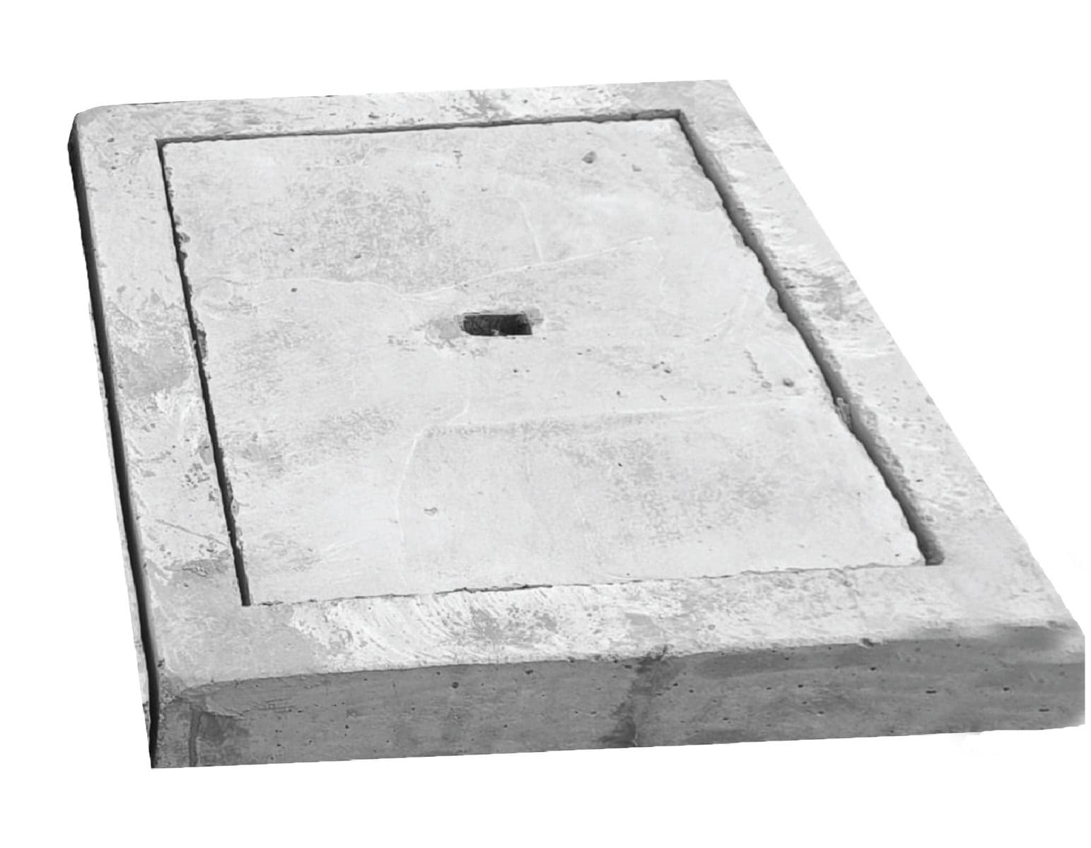 Concrete precast manhole cover with a secure locking feature for underground utility access. Designed for durability and safety in civil and construction projects.