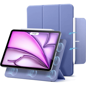 ESR Rebound Magnetic Case, Compatible with iPad Air 13 (2024), Pro 12.9 (6th/5th/4th Gen), Lavender (1B1980406)