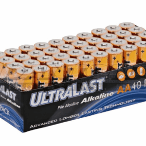 Ultralast 1.5V Alkaline AA Batteries - 40 Pack, 2100mAh, Bulk Box