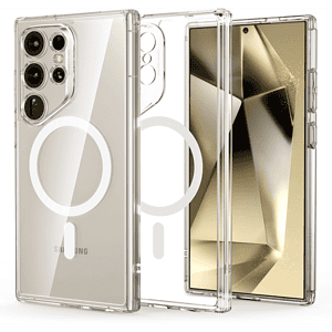 ESR Classic Hybrid Case (HaloLock), Compatible with Samsung Galaxy S24 Ultra, Clear tok (1A7100102)
