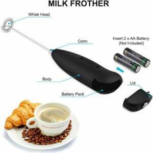 Electric Milk Frother Drink Foamer Whisk Mixer Stirrer