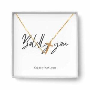 14K gold necklace | Gold Plated Cross Pendant Necklace