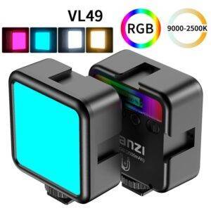 Mini RGB LED Video Light 2700K-9000K On Camera Fill Light Photography Lighting Pocket Live Tiktok Vlog Light lamp