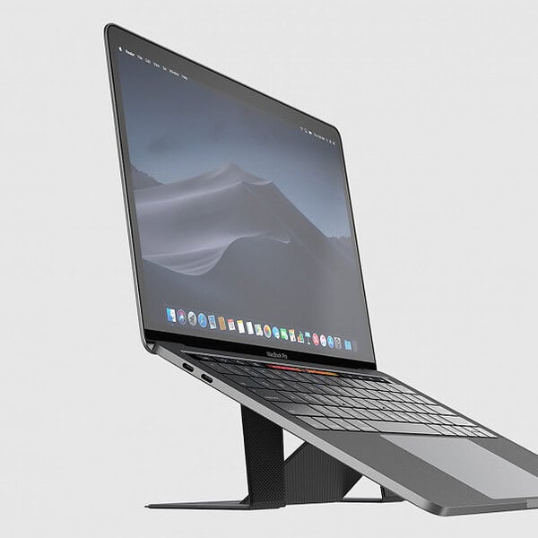 Dotfes F03 fekete bőr prémium laptop tartó