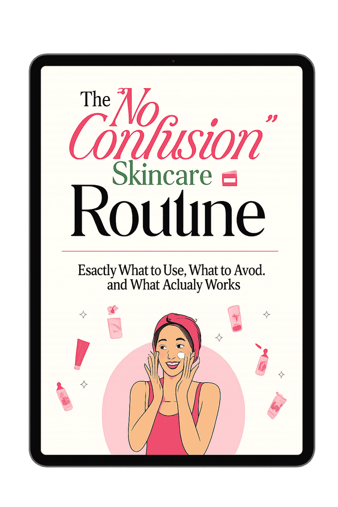 the no confusion skincare routine tablet cover