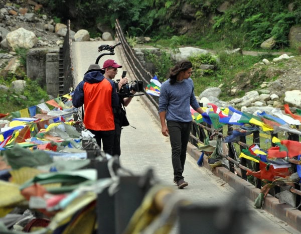 Filming in Manali in Himachal Pradesh for Olympic Channel documentary