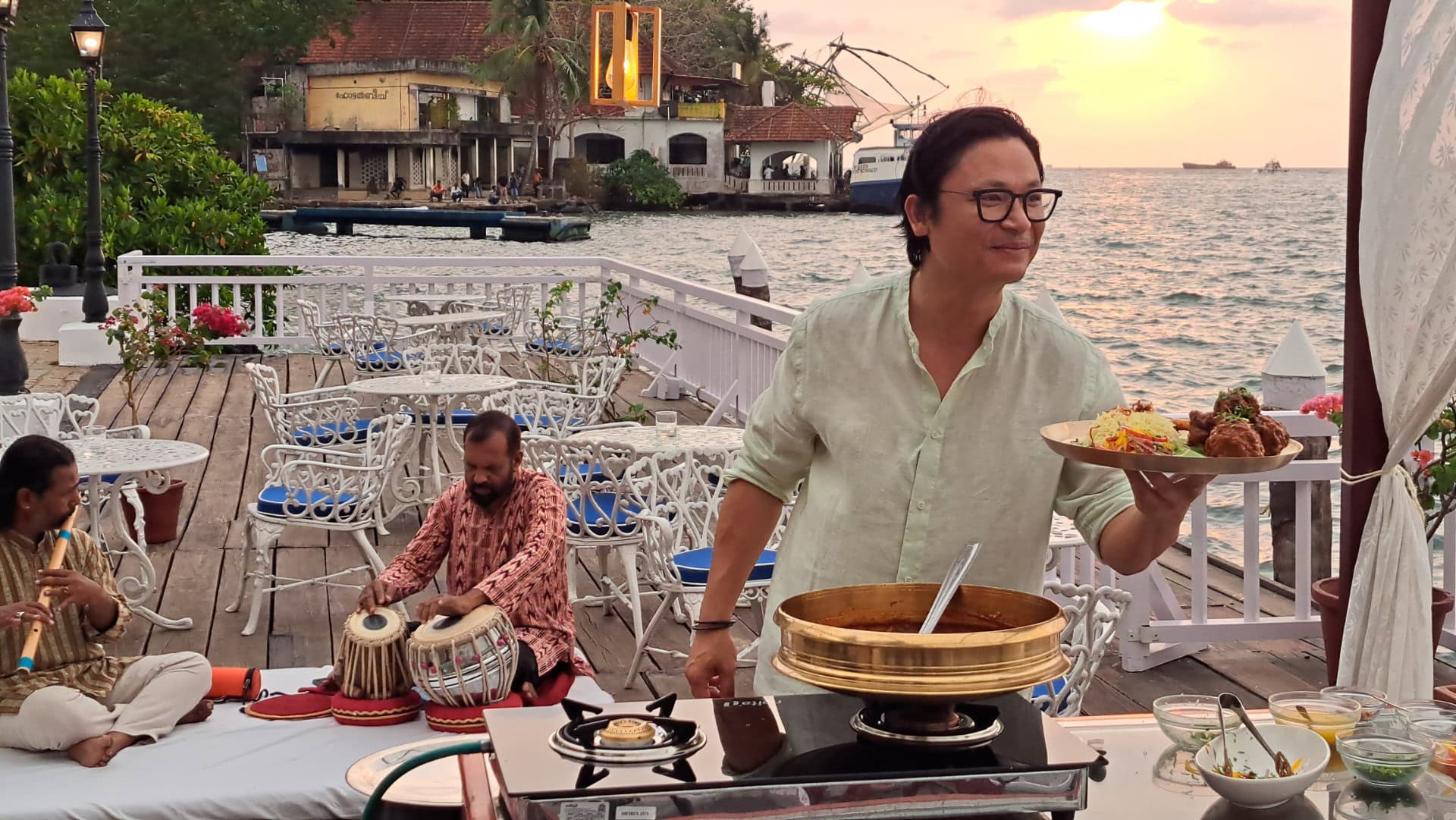 Filming in Kerala in Fort Cochin in Kochi