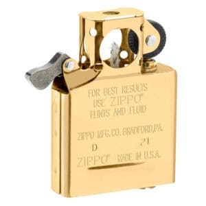Vintage gold Zippo lighter, ideal for dog lovers and accessories.