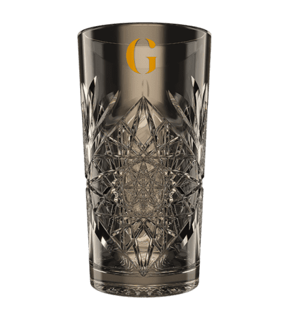 GOLD DRY premium cocktailglas met goud logo