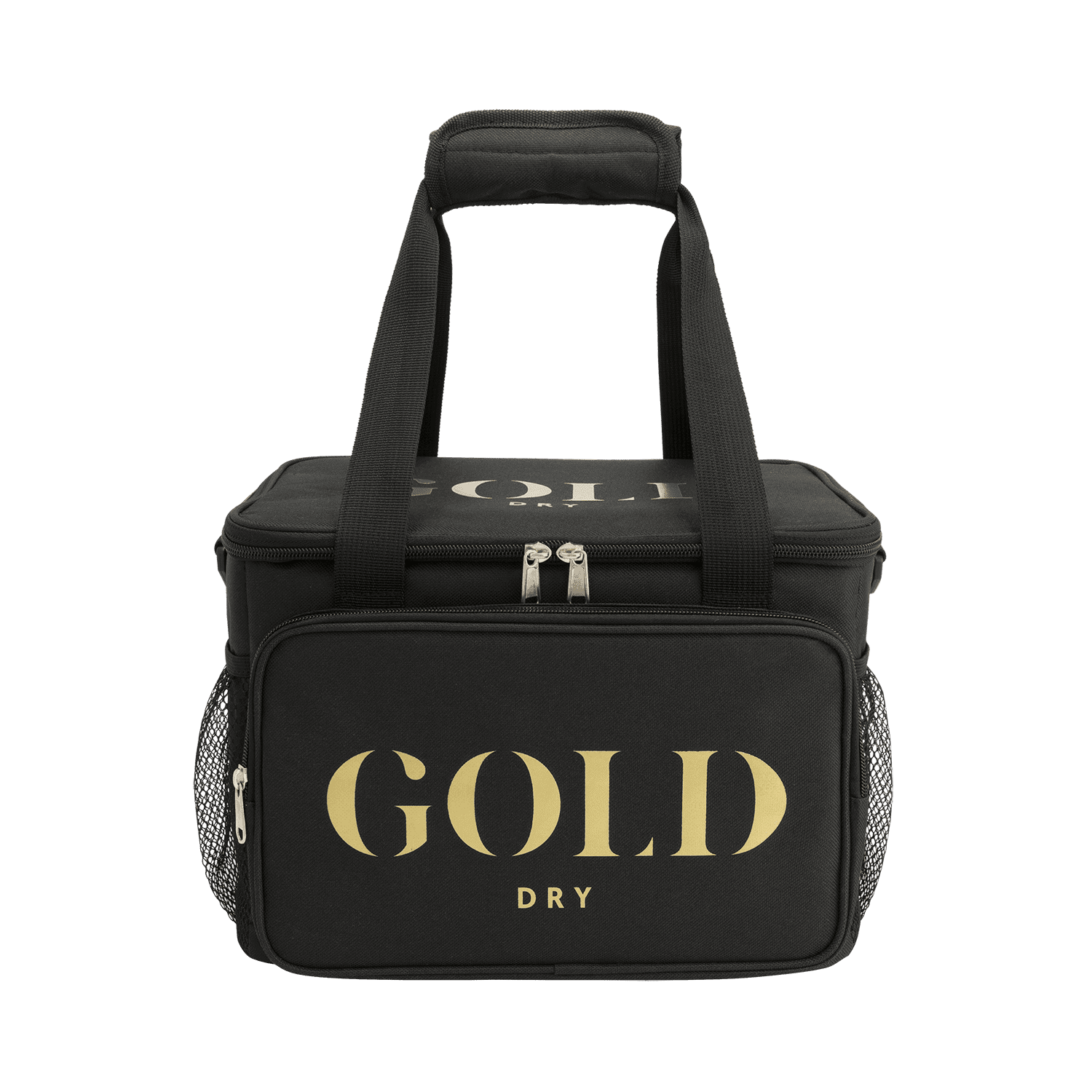 GOLD DRY Cool Bag koeltas zwart met goud logo