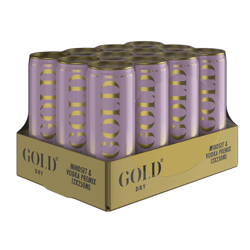 Gold Dry 250ml Premix Mindset Tray 12x 800px
