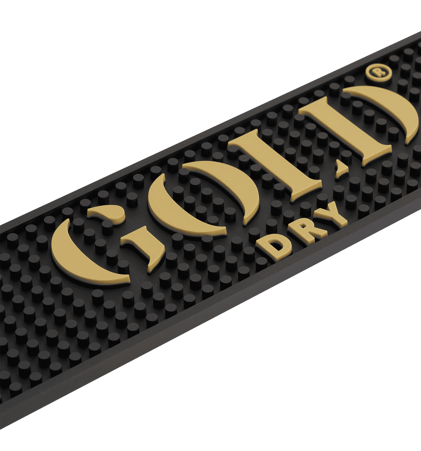 GOLD DRY Barmat zwart met goud logo