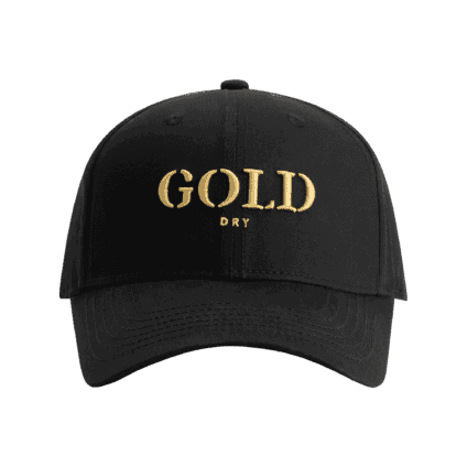 GOLD DRY Cap pet zwart met goud logo