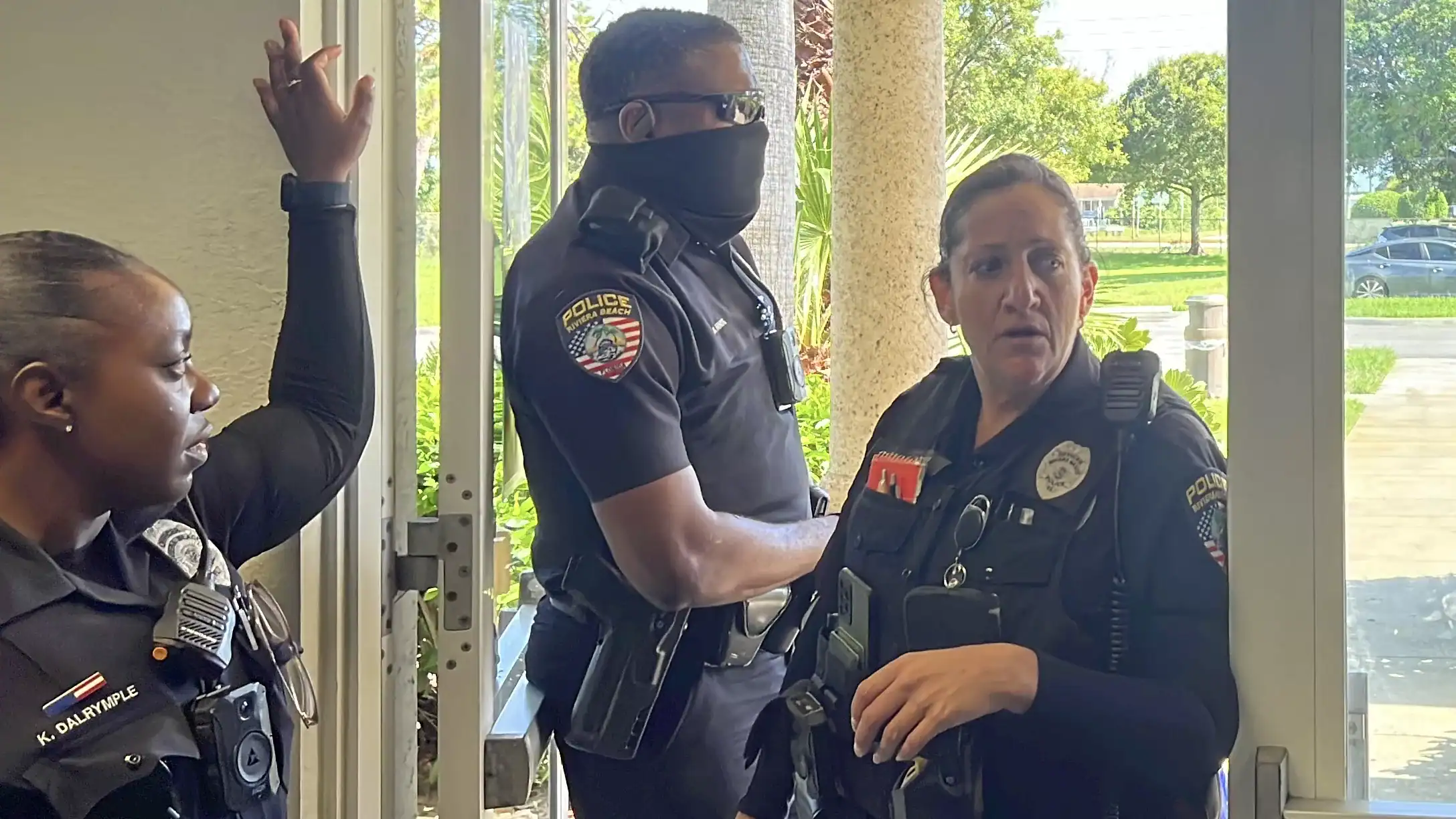 Riviera Beach Police Department responding to disturbance call at Palm Beach County Community Services Department GCNN Good Citizen News Network goodcitizennewsnetwork.com News That's Not Fake