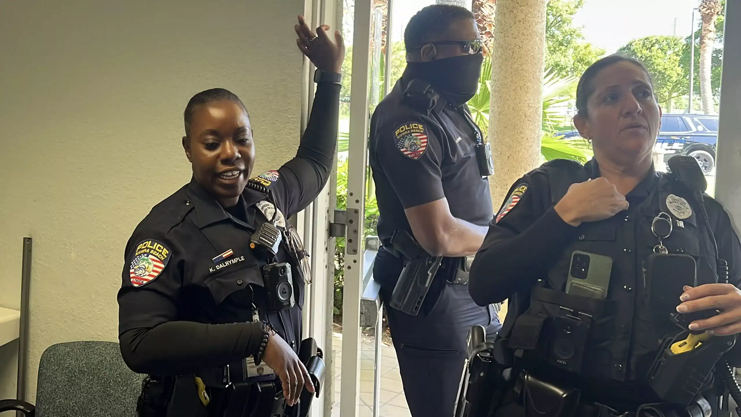 Riviera Beach Police Department responding to disturbance call at Palm Beach County Community Services Department GCNN Good Citizen News Network goodcitizennewsnetwork.com News That's Not Fake