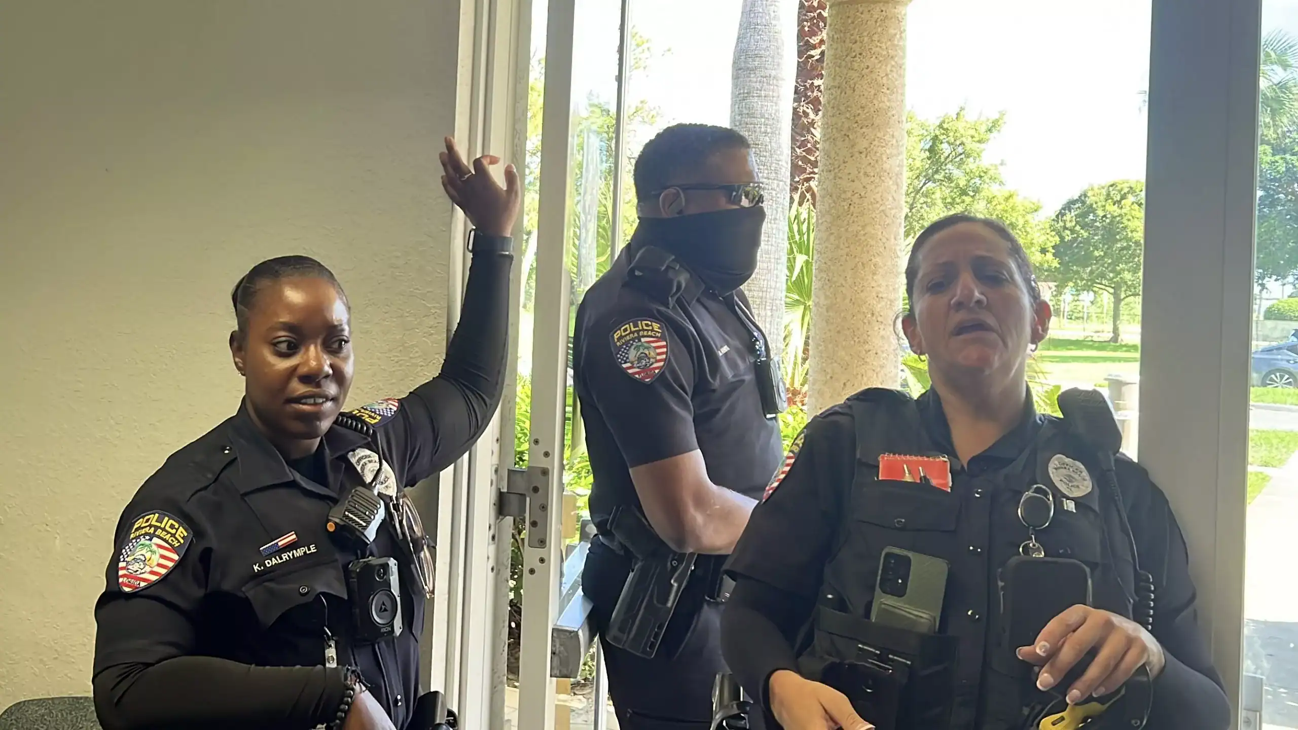 Riviera Beach Police Department responding to disturbance call at Palm Beach County Community Services Department GCNN Good Citizen News Network goodcitizennewsnetwork.com News That's Not Fake