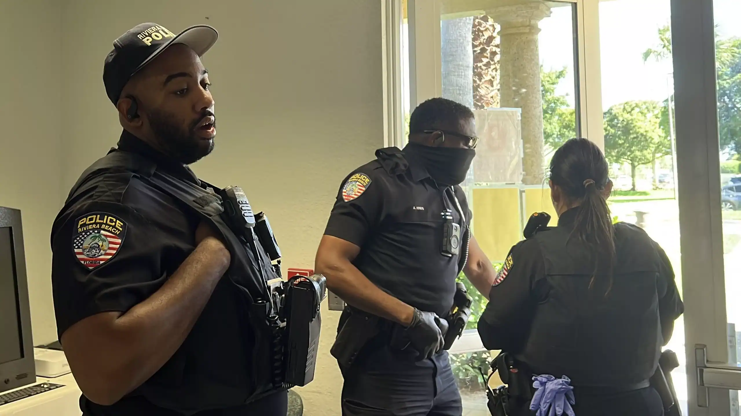 Riviera Beach Police Department responding to disturbance call at Palm Beach County Community Services Department GCNN Good Citizen News Network goodcitizennewsnetwork.com News That's Not Fake