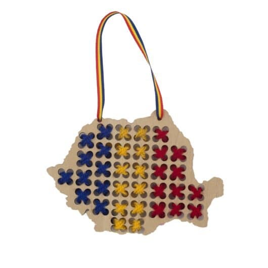 Kit de Cusut Harta Romaniei DIY