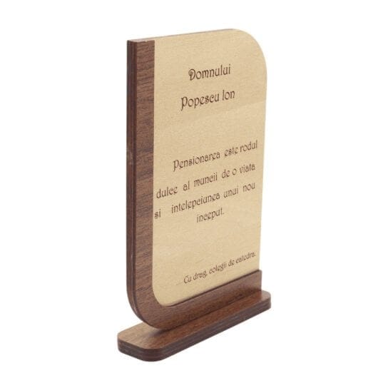 Placheta Pensionare Personalizabila