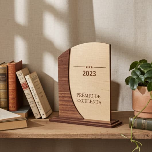 Placheta din lemn personalizabila