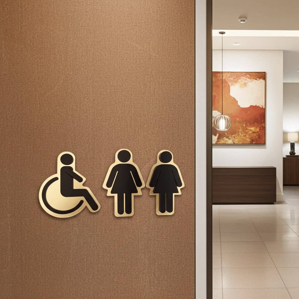 Set Indicatori Toaleta Oglinda Acrilica