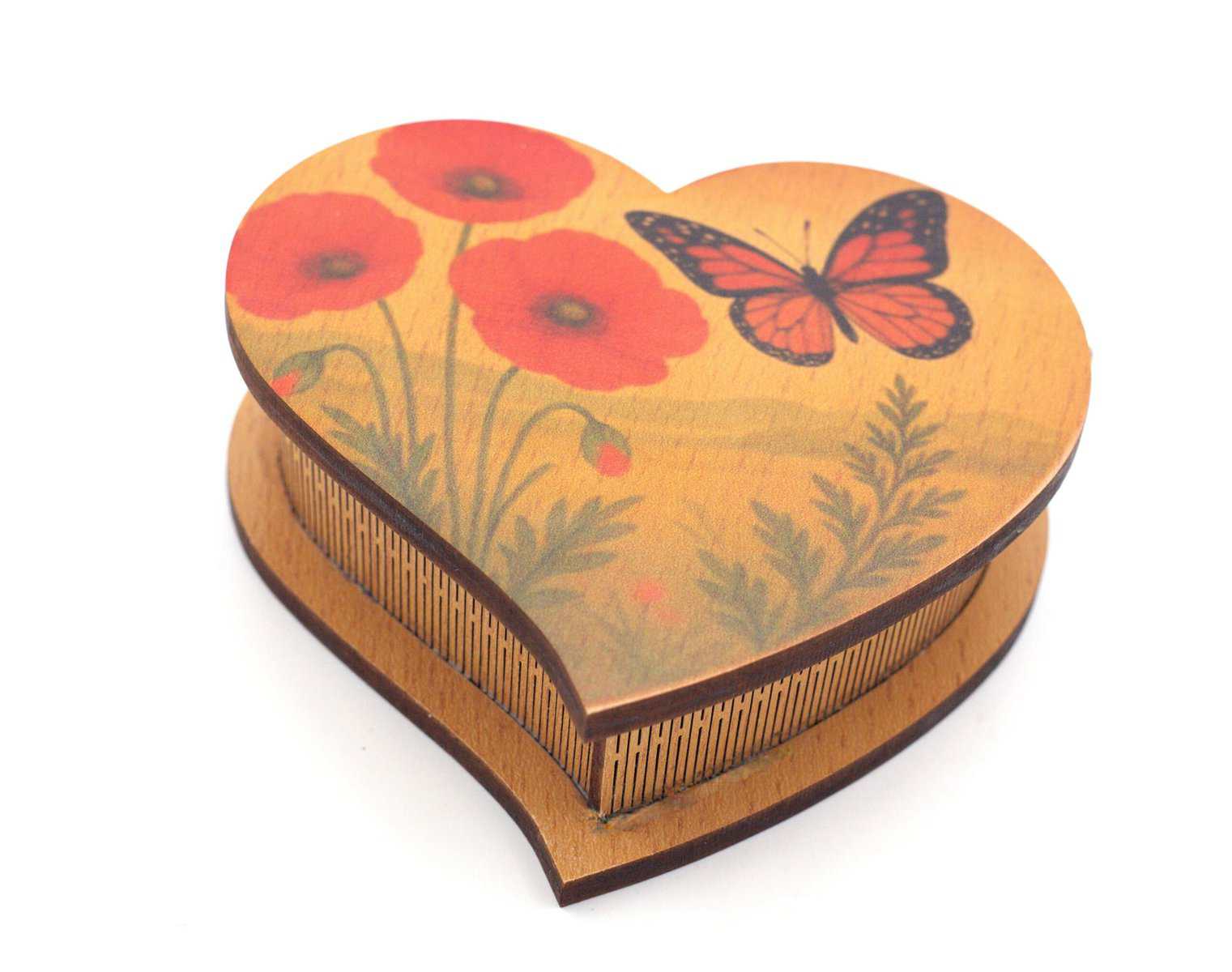 Cutie Muzicala Lemn – Inima