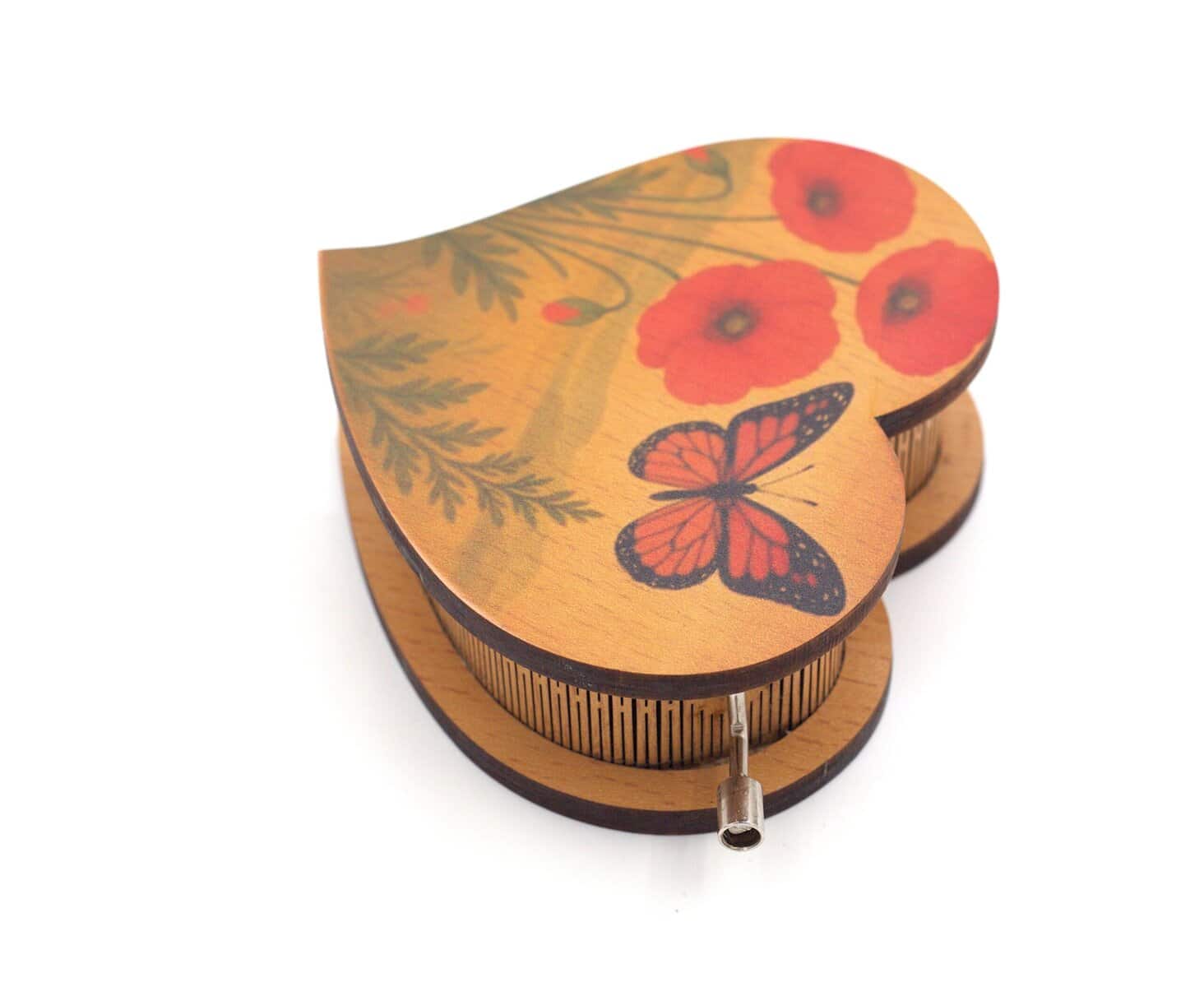 Cutie Muzicala Lemn – Inima