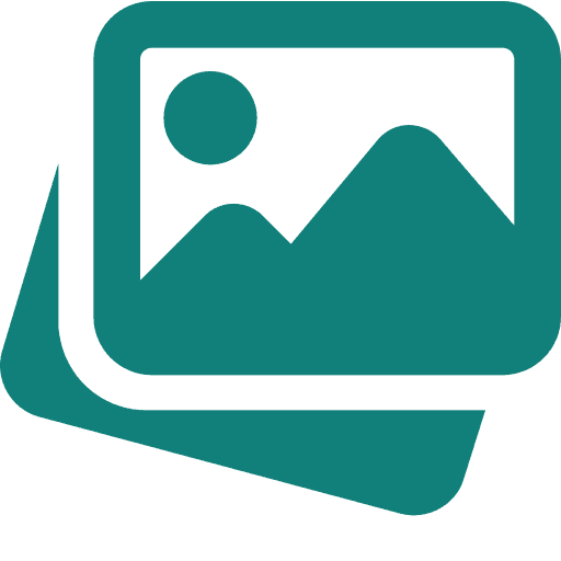 A modern logo of GreetImages featuring an abstract photo icon symbolizing greetings and images.