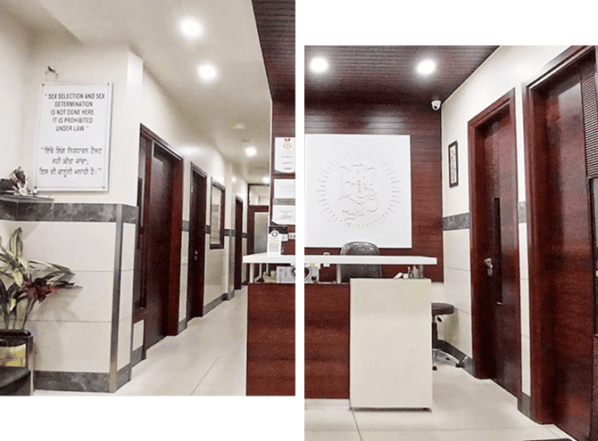 Interior view of Grover Gastro and Fertility Centre reception area.