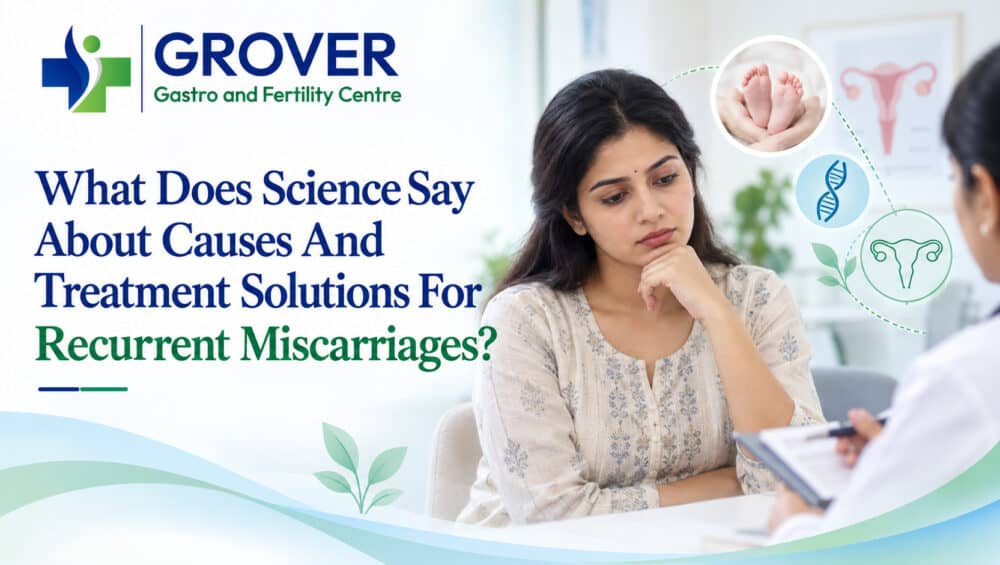 Woman consulting with a doctor about recurrent miscarriages and reproductive health.