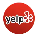a logo of YELP