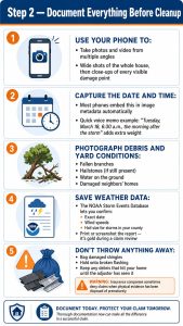 GRT Roofing’s guide explains the steps to document storm damage clearly before starting cleanup.