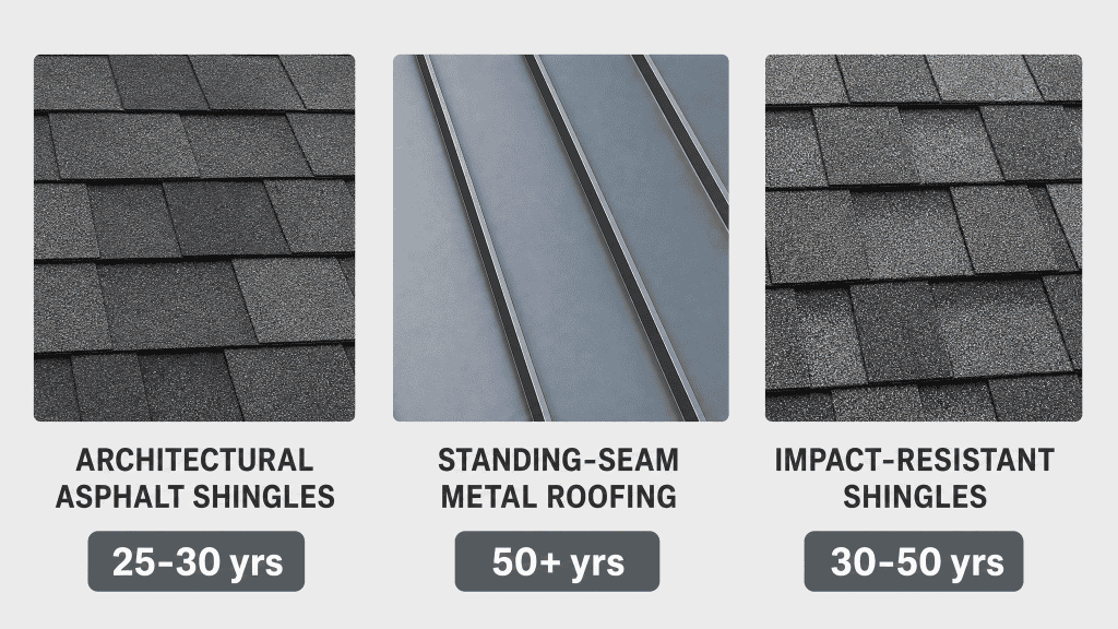 Comparison of asphalt, metal, and impact-resistant roofing materials for Avon Lake homes Comparison of asphalt, metal, and impact-resistant roofing materials for Avon Lake homes