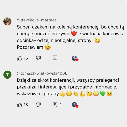 Opinia uczestnika konferencji 2