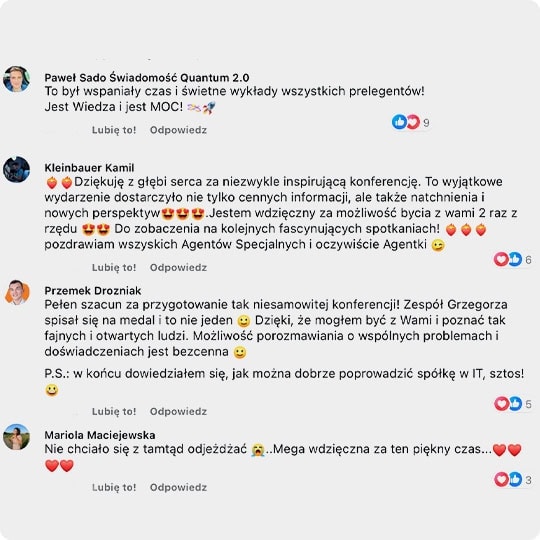 Opinia uczestnika konferencji 4