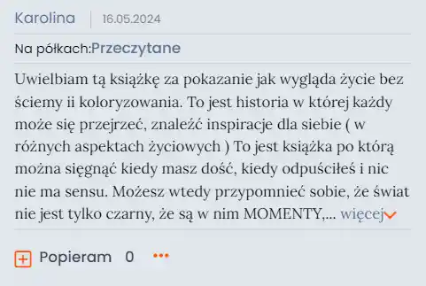 Opinia czytelnika książki Momenty 3