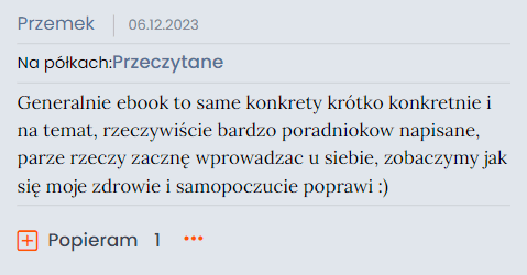 Opinia czytelnika Poradnika Zdrowia 2 Opinia czytelnika Poradnika Zdrowia 2