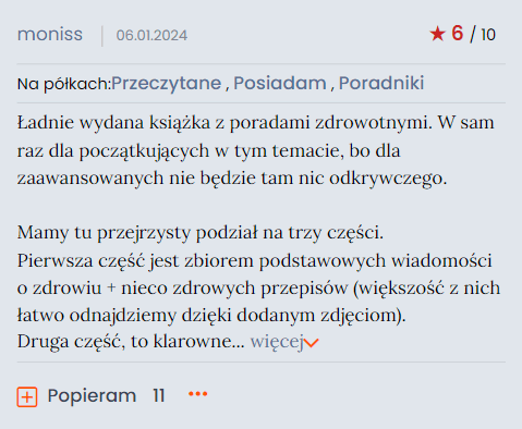 Opinia czytelnika Poradnika Zdrowia 4 Opinia czytelnika Poradnika Zdrowia 4