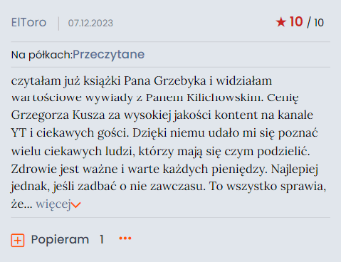 Opinia czytelnika Poradnika Zdrowia 5 Opinia czytelnika Poradnika Zdrowia 5