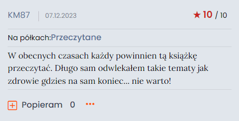 Opinia czytelnika Poradnika Zdrowia 9 Opinia czytelnika Poradnika Zdrowia 9