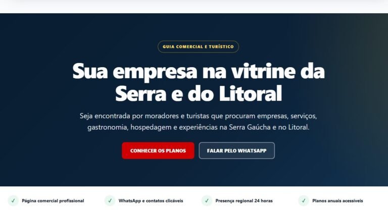 Sua empresa na vitrine da Serra e do Litoral